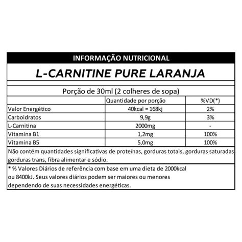 L Carnitina Pure Ml Laranja Max Titanium Taurene Suplementos