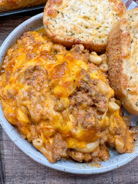 Easy Cheesy Old Fashioned Hamburger Casserole Back To My Southern Roots