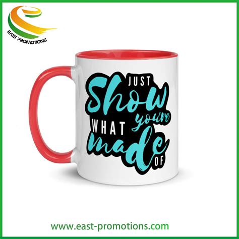 Personalized Sublimation Blank 11oz Ceramic Cups Coffee Mugs With Color