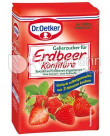 Dr Oetker Gelierzucker F R Erdbeer Konfit Re Kalorien Kcal