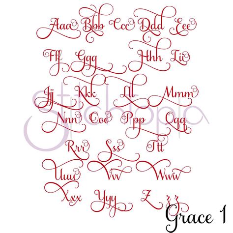 Grace Embroidery Font Bundle 1 6 5 6 7 Stitchtopia