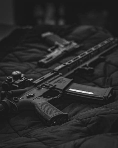 Rifle, weapon, guns, black, army, HD phone wallpaper | Peakpx