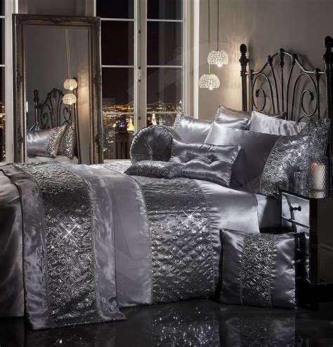 Sahara Silver Duvet Cover Set Double Elegant Bedroom Silver Bedroom Decor Silver Bedroom