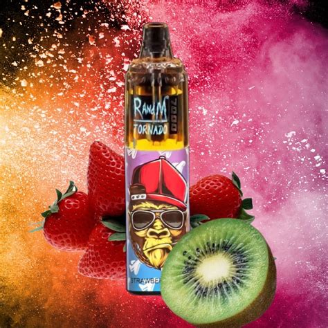 Strawberry Kiwi By RandM TORNADO Disposable Pod 7000 Puffs Si Omar