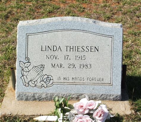 Linda Thiessen 1915 1983 Find a Grave äreminne