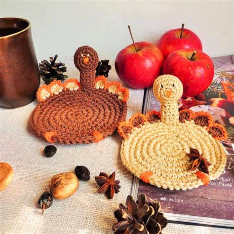 Thanksgiving Turkey Crochet Pattern Collection GoldenLucyCrafts