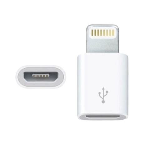 Ötürücü Micro USB Lightning Apple Adapter Converter White Qiymeti