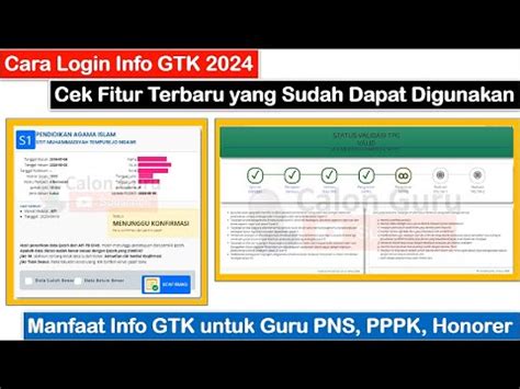 Cara Login Info GTK 2024 Cek Fitur Terbaru Yang Sudah Dapat Digunakan