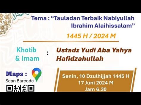 Khutbah Id Adha H Tauladan Terbaik Nabiyullah Ibrohim