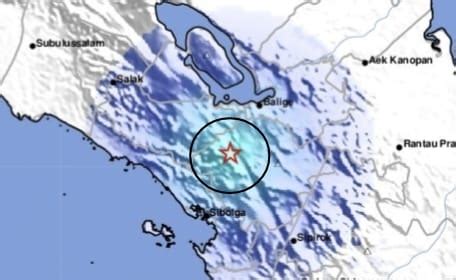 Tarutung Dan Sipahutar Diguncang Gempa Tektonik Berkekuatan