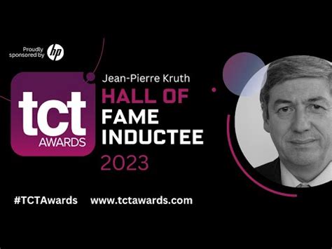 Tct Hall Of Fame Inductee Jean Pierre Kruth Youtube