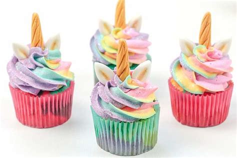 Rainbow Unicorn Cupcakes Recipe Unicorn Cupcakes Rainbow Cupcakes Recipe Cupcake Cake Designs