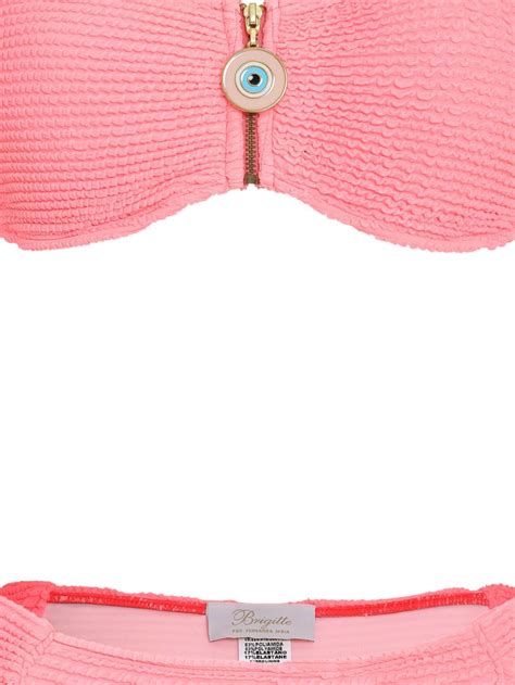 Brigitte Bikini Tipo Bandeau Rosado Farfetch Mx