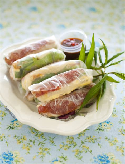 Bo Bia – Vietnamese Spring Rolls with Chinese Sausage, Jicama and Egg ...