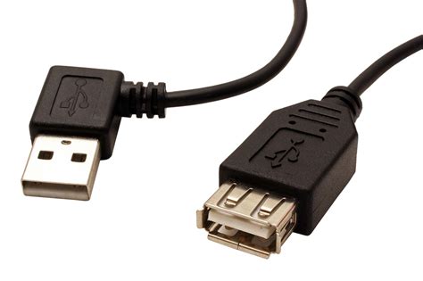 USB 2 0 kabel prodlužovací A A M F lomený vlevo 30cm SECOMP a s