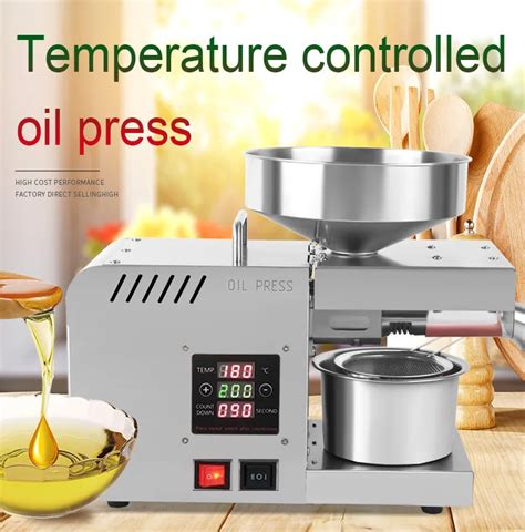 SUNZ X5S Oil Press Stainless Steel Oil Press Machine Automatic Oil