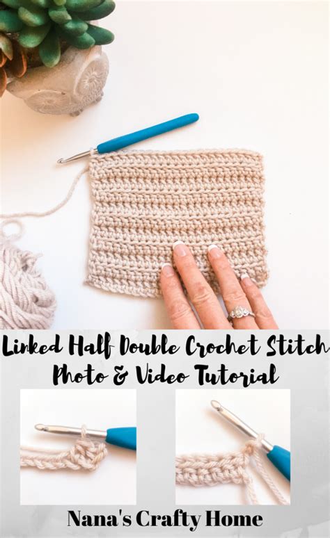 How To Crochet Linked Half Double Crochet Stitch Lhdc Photo Video