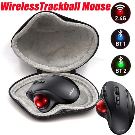 Missgoal 2 4G Bezprzewodowa Mysz Trackball Pionowe Myszy Laserowe Z