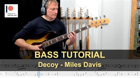 Decoy Miles Davis Bass Tutorial Sheet Tabs Youtube