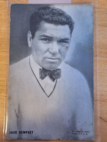 Jack Dempsey Heavy Weight Boxing Card 1920s Portrait Ebay