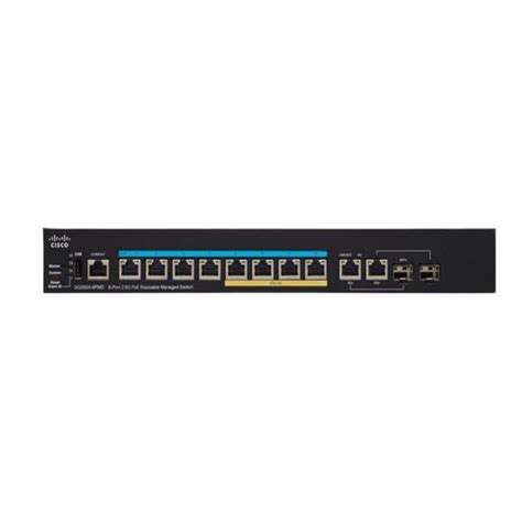 8 Port 100m1g25g Poe Managed Switch Cisco Sg350x 8pmd K9 Eu