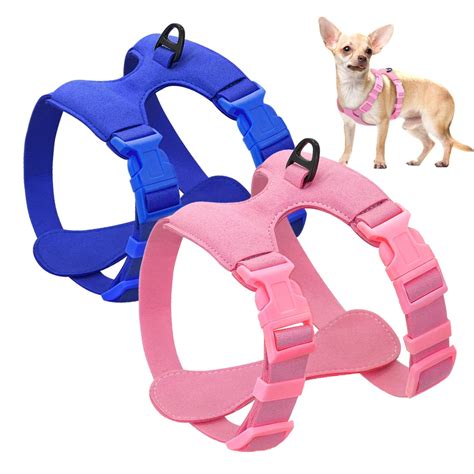 Buy Soft Padded Leather Dog Halter Harnesses For Small Dog