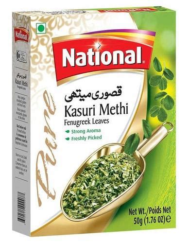 Green National Foods Kasuri Methi Fenugreek Leaves With Strong Aroma