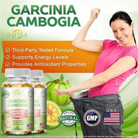 Daitea Pure Garcinia Cambogia Extract Fat Burning Weight Loss