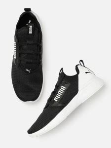 Puma Puma Men Black White Retaliate Block Softfoam Running Shoes