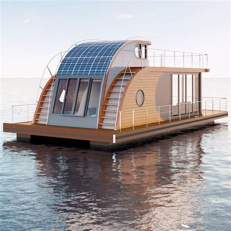 Modern Boathouse Modular Floating Home Prefab Container Hotel Floating