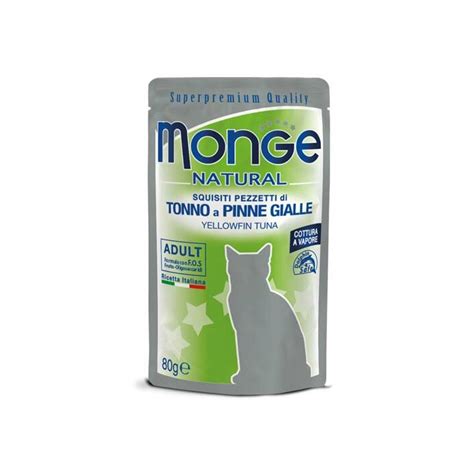 Monge Natural Adult Cat Pezzetti Di Tonno A Pinne Gialle G