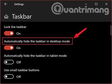 Cách ẩn thanh Taskbar trên Windows 10 cực kỳ dễ - Quantrimang.com - Cosy