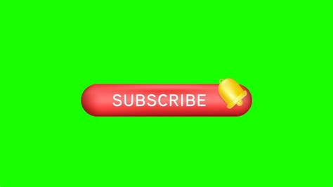 Green Screen Subscribe Button Hd Subscribe Button For Youtube Free