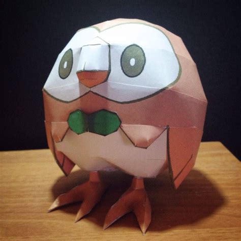 Tutorial Rowlet Papercraft