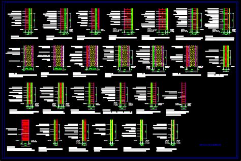 Detalles De Muros En Autocad Librer A Cad