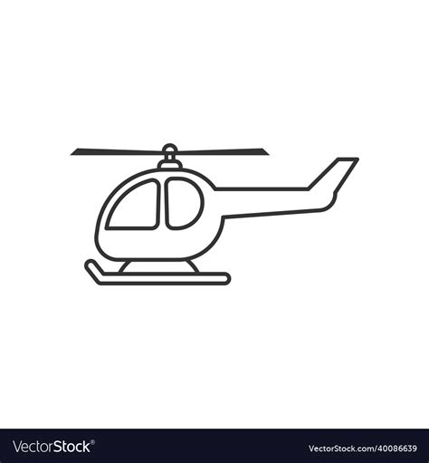 Helicopter icon design template isolated Vector Image