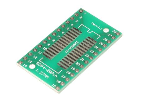 SOP SSOP 28 PIN SMD Adapter Board 1 27mm 0 65mm Majju PK