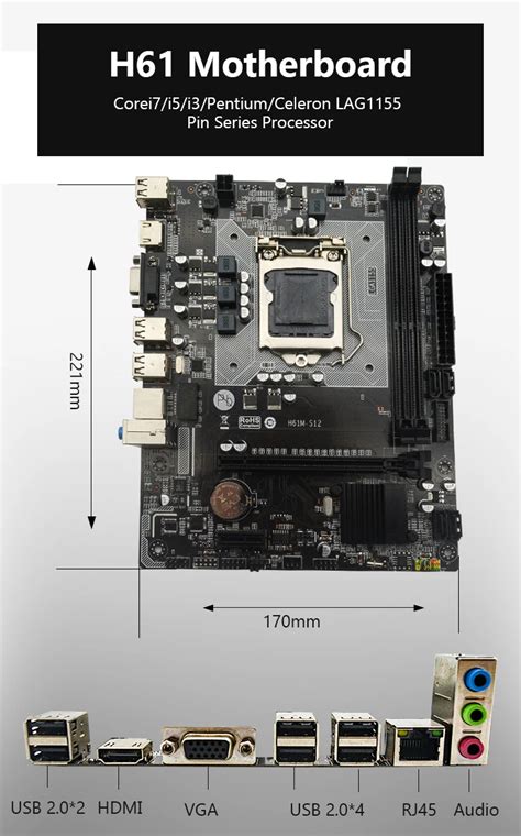 Cheap Wholesale Mainboard Lga 1155 Core I3 I5 I7 Pentium16gb Mini Atx Dual Ddr3 Gaming 1155