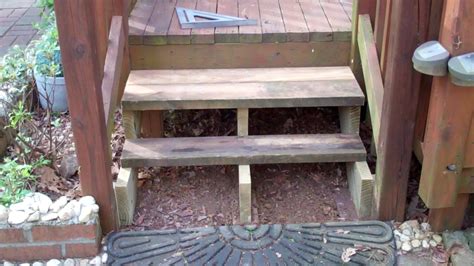 Repairing My Deck Steps Youtube