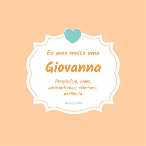 Qual O Significado Do Nome Giovanna