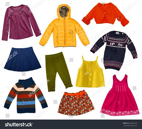 Children Modern Clothes Collagefemale Kids Set Stock Photo 230663536 | Shutterstock