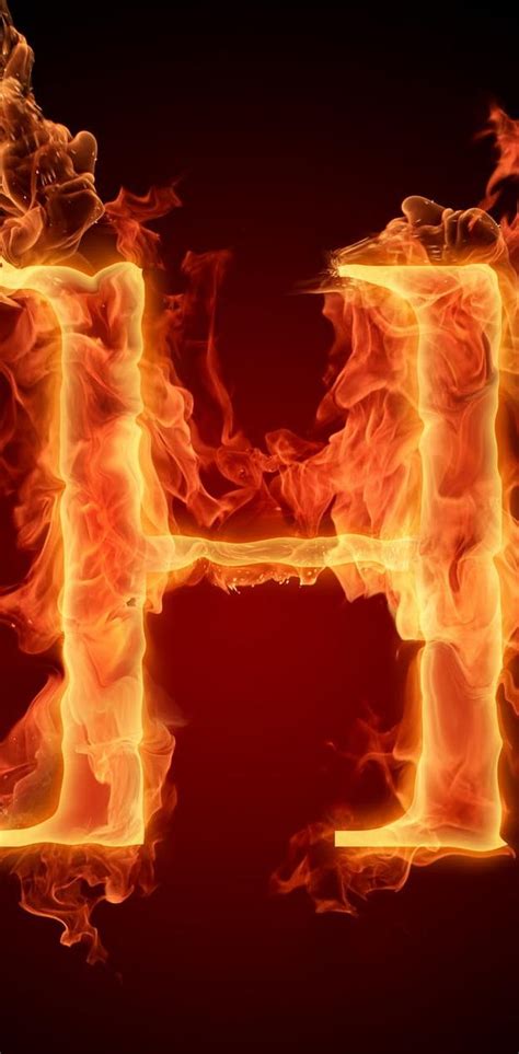 Letter H In Fire Fire Alphabet HD Phone Wallpaper Pxfuel