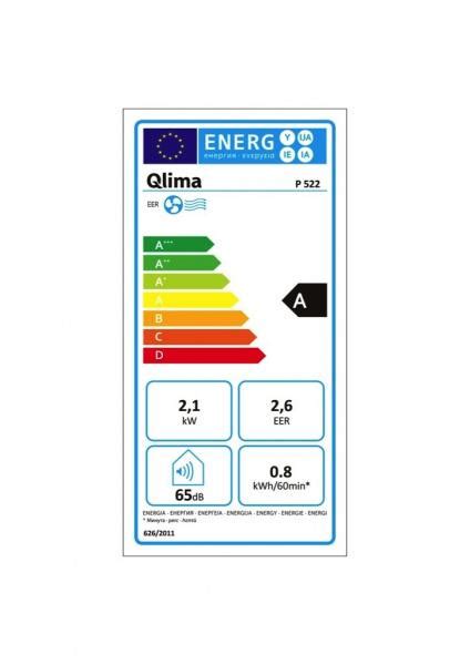 Qlima P522 Prenosna Klimatska Naprava CEV Za Oddvajanje