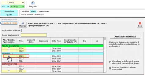 Bilancio Ets A Macrovoci Disponibile Applicazione Gbsoftware