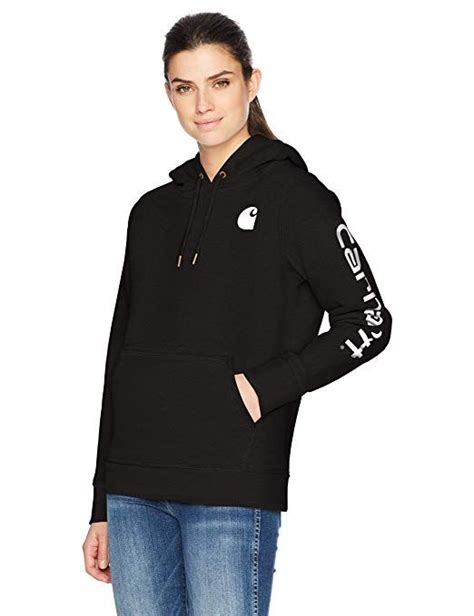 Carhartt Womens Clarksburg Graphic Sleeve Pullover Sweatshirt Regular And Plus Sizes Hoodie