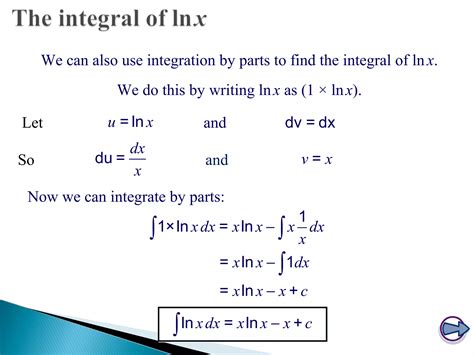 Integration By Parts Ppt