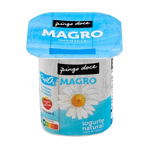 Mercadão Pingo Doce Iogurte Magro Natural Pingo Doce min 4 un