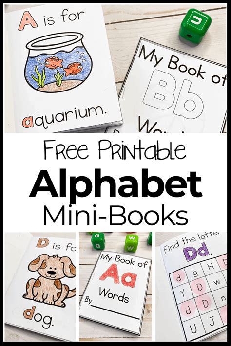 Mini Alphabet Books For Preschoolers Printable Activity