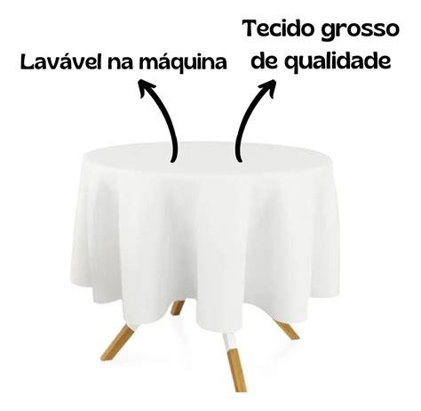 Kit 5 Toalha De Mesa Redonda Para Festa Pronta Limpa Fácil MercadoLivre