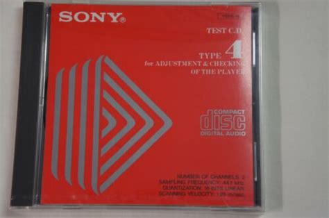 Sony Test Cd Yeds Type For Adjustment Checking Of The Player Ebay